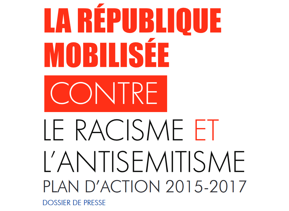 Visuel du DP La République mobilisée contre le racisme et l'antisémitisme - Plan d'action 2015-2017